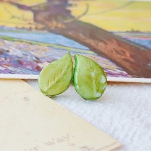 Handmade Delicate Leaf Earrings